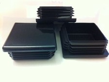 Square Plastic Black Blanking End Caps Tube Pipe Inserts Plug Bung Box Section