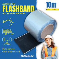 Flashing Tape Flash Band Roofing Repair Self-Adhesive Butyl (Not Bitumen) 10m