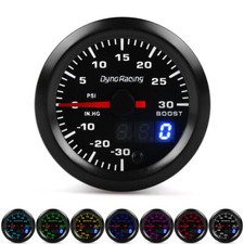 [Dyno Racing]2'' 52mm Dual Display Turbo Boost gauge PSI+Stepper Motor