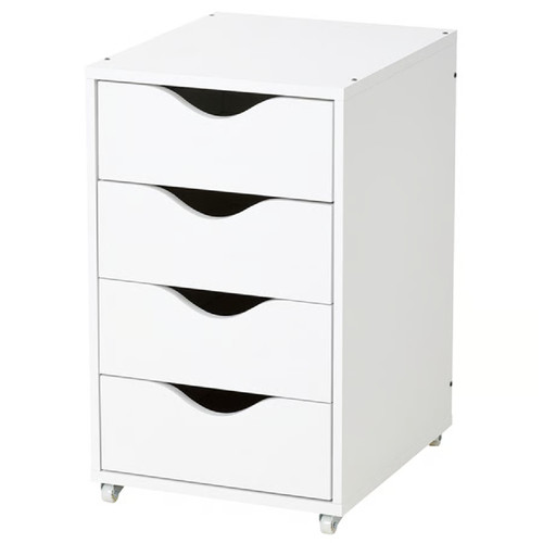 Drawer unit wheel wood - 4,