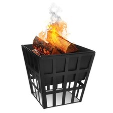 SQUARE FIRE PIT BBQ GRILL