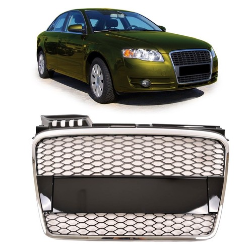 Black chrome honeycomb grille - chrome,