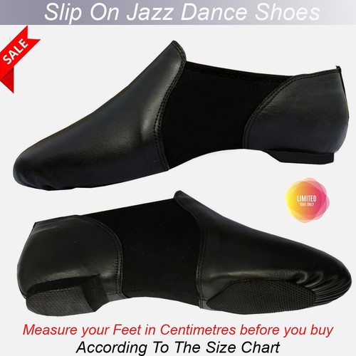 Slip jazz dance shoes - on,