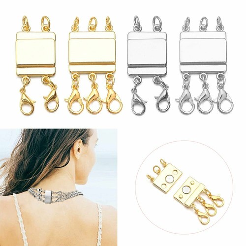 Magnetic necklace clasp multi - necklace,