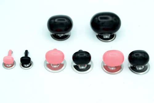 Oval noses with metal backs - metal,