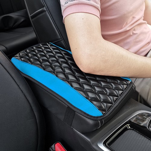 Blue car armrest - car, pad