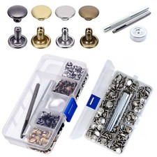 Double Cap Leather Rivets 8mm