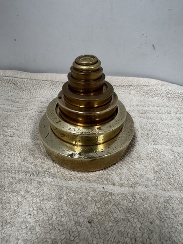 Vintage brass weights - brass,