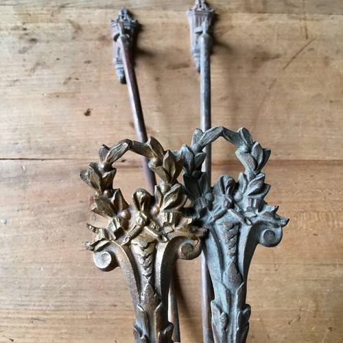 Antique brass curtain - antique, tie