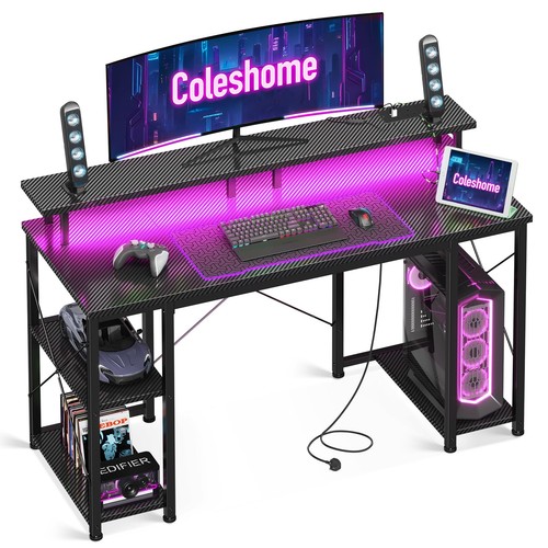 Gaming desk with led lights - gaming,