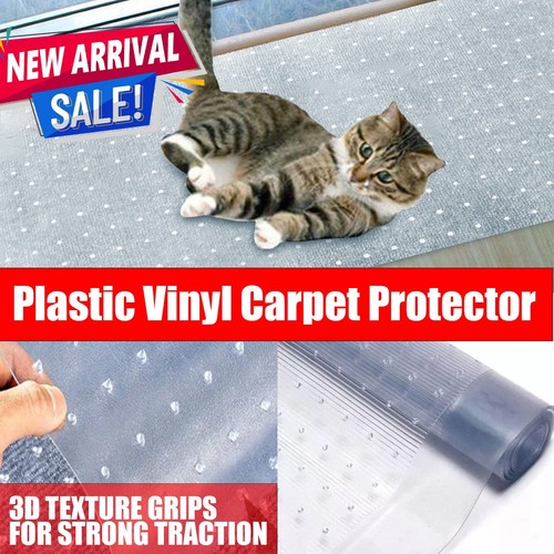 Non slip clear vinyl - vinyl, mat