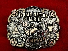 Indian Rodeo Trophy Buckle