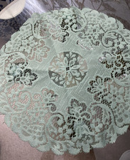 VINTAGE GREEN POLYESTER LACE