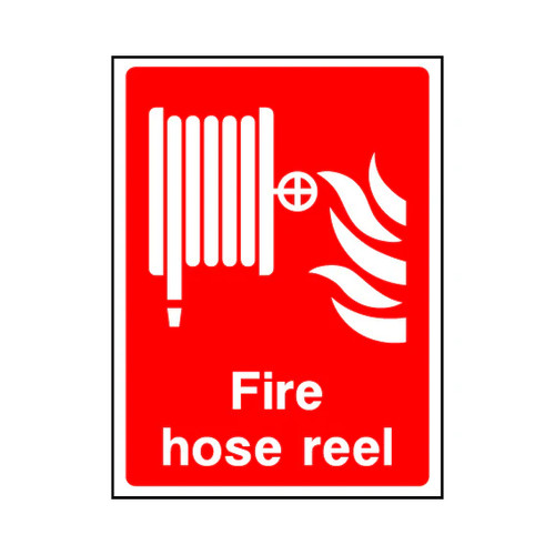 Fire hose reel equipment sign - reel,