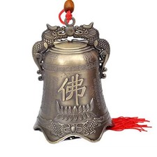Retro Wind Chimes Yard Garden Buddha Copper Bells Blessing For Luck Wind Chime