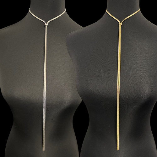 Statement long strand necklace - statement,