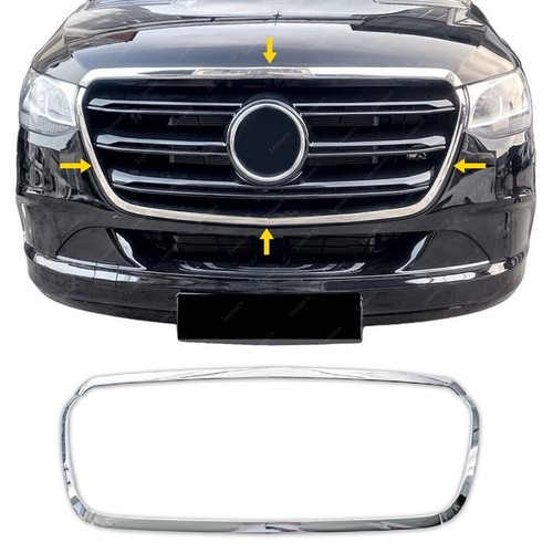 Chrome front grill - front,