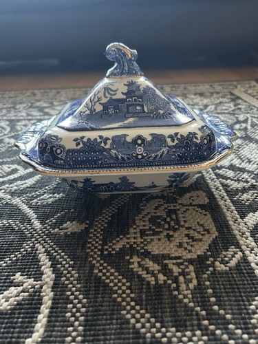 Burleigh ware blue white - ware, &