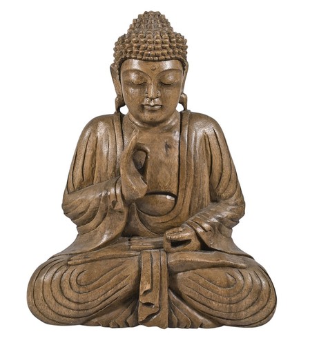 Large hand carved wooden - hand,