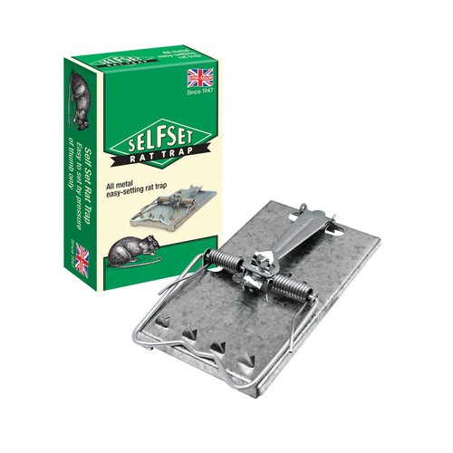 Selfset rat trap kills - rat, rats