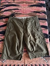 Olive Green Maharishi Embroidered Bamboo Sno Short Size S M