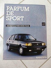 Volvo 360 GLT 2 Liters 1985 Advertisement Press Clipping