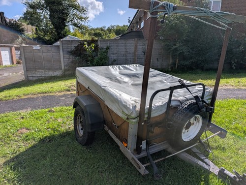 Small car camping trailer - car,