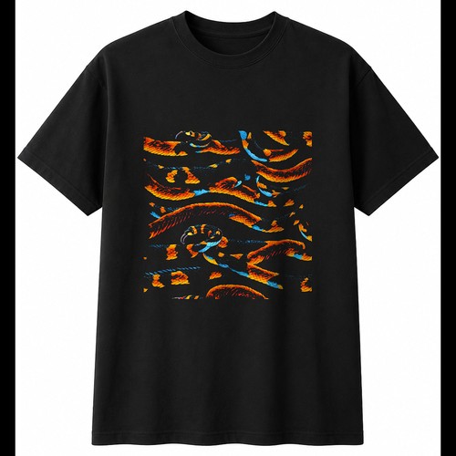 Milk snake torn mens - snake, t-shirt