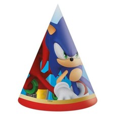 SONIC THE HEDGEHOG -  PARTY HATS - PARTY LOOT BAG TOYS  -  FAST DISPATCH