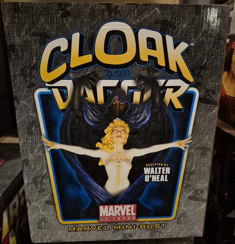 Cloak and dagger statue - cloak,