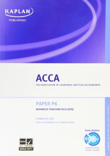 Advanced taxation atx - p6,