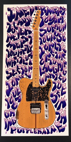 Prince telecaster art print - telecaster,