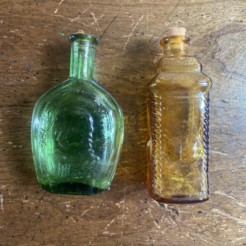 Vintage small glass bottles - small,