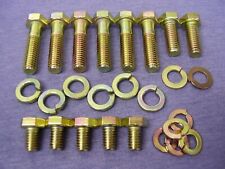 Ford Essex V6 High Tensile ZINC & COLOUR Plated Bellhousing/Starter Motor Bolts