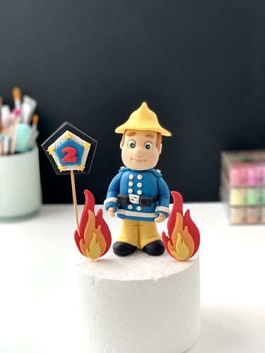 Fireman sam edible - sam, handmade