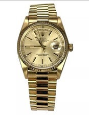 Great Condition Rolex Mens Day Date Gold President Bracelet With Original Box
