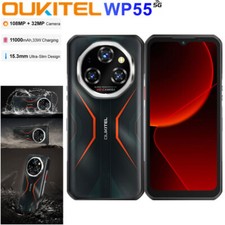 5G OUKITEL WP55 Rugged Mobile Android 15.0 Cell Phone Builder Outdoor Unlocked