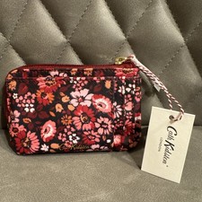 New Cath Kidston Small pocket purse Floral Wallet zip coin case key chain