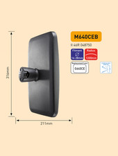 Bus, Coach, Agricultural Rear View Mirror 316mm x 211mm Fits 16-28mm Arm Dia