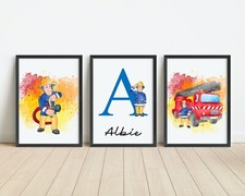Fireman Sam Personalised Wall