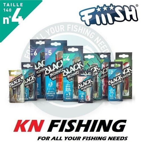 Fiiish black minnow - black,