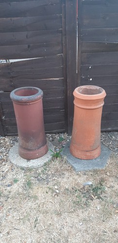 Terracotta chimney pots set - set, of