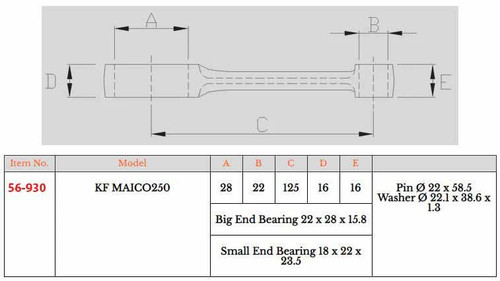Connecting rod kit - connecting,