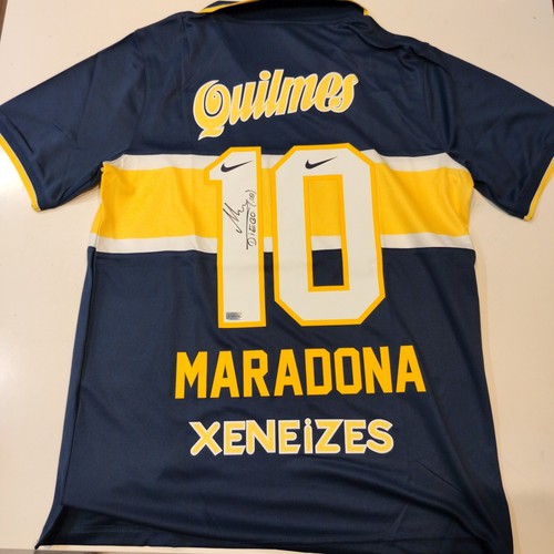 Diego maradona signed boca - maradona,