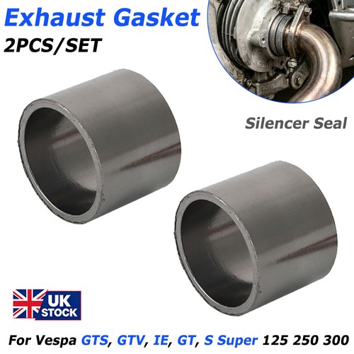 2pc exhaust gasket for vespa - 2pc,