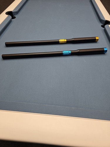 Push snooker cue extension - on,