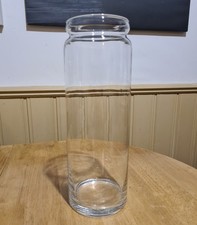 Tall Clear Glass Cylinder Vase