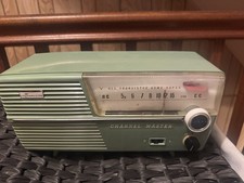 RARE 1960 CHANNEL MASTER SIX TRANSISTER 12’’X5’’ TURQUOISE RADIO WORKS
