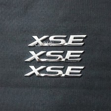 3x Chrome XSE Silver Metal