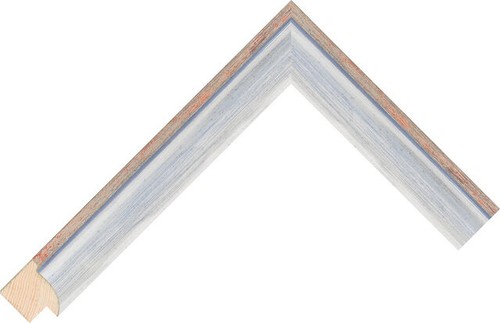 25mm wide silver blue cushion - 25mm,